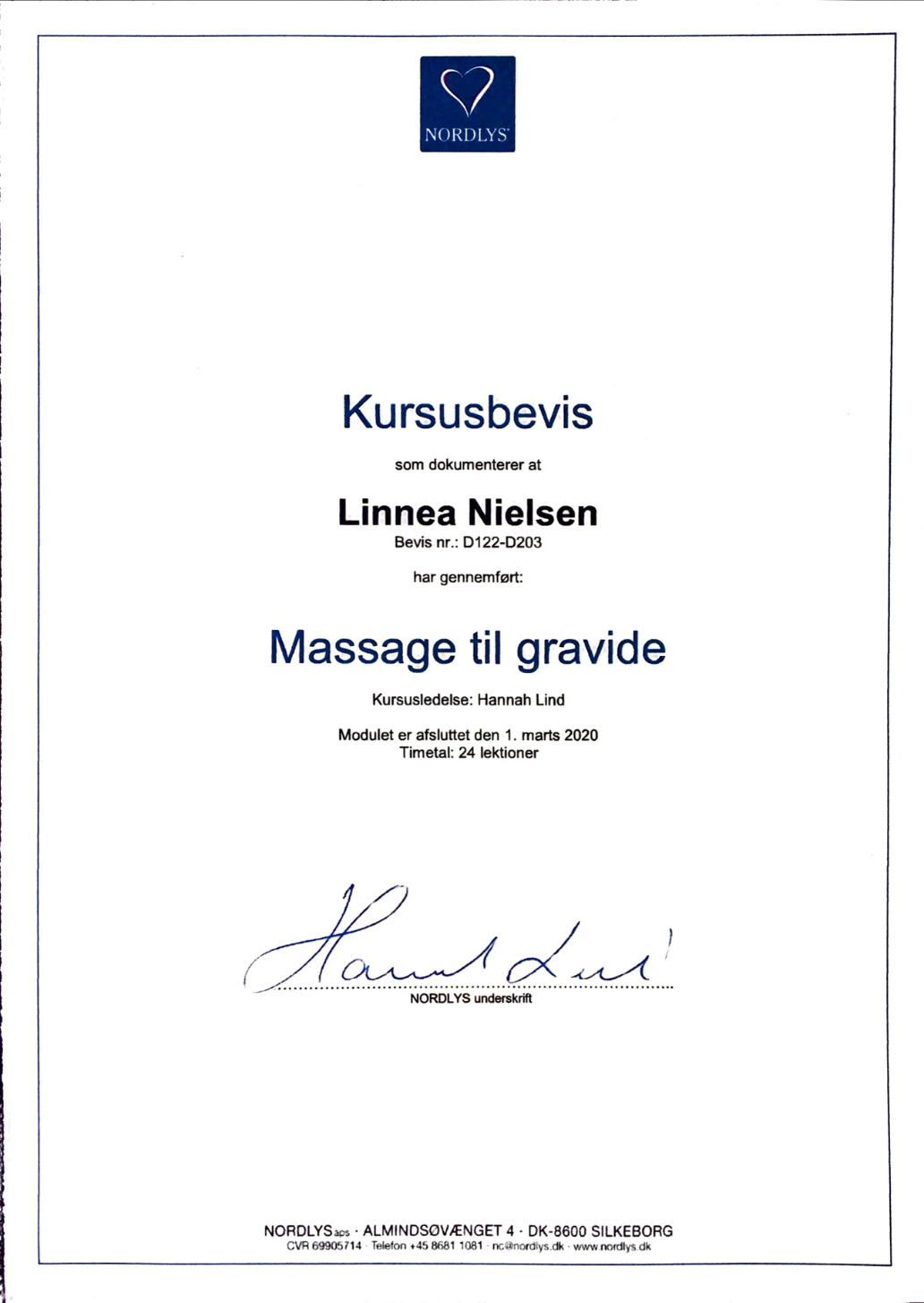 Gravidmassage certifikat